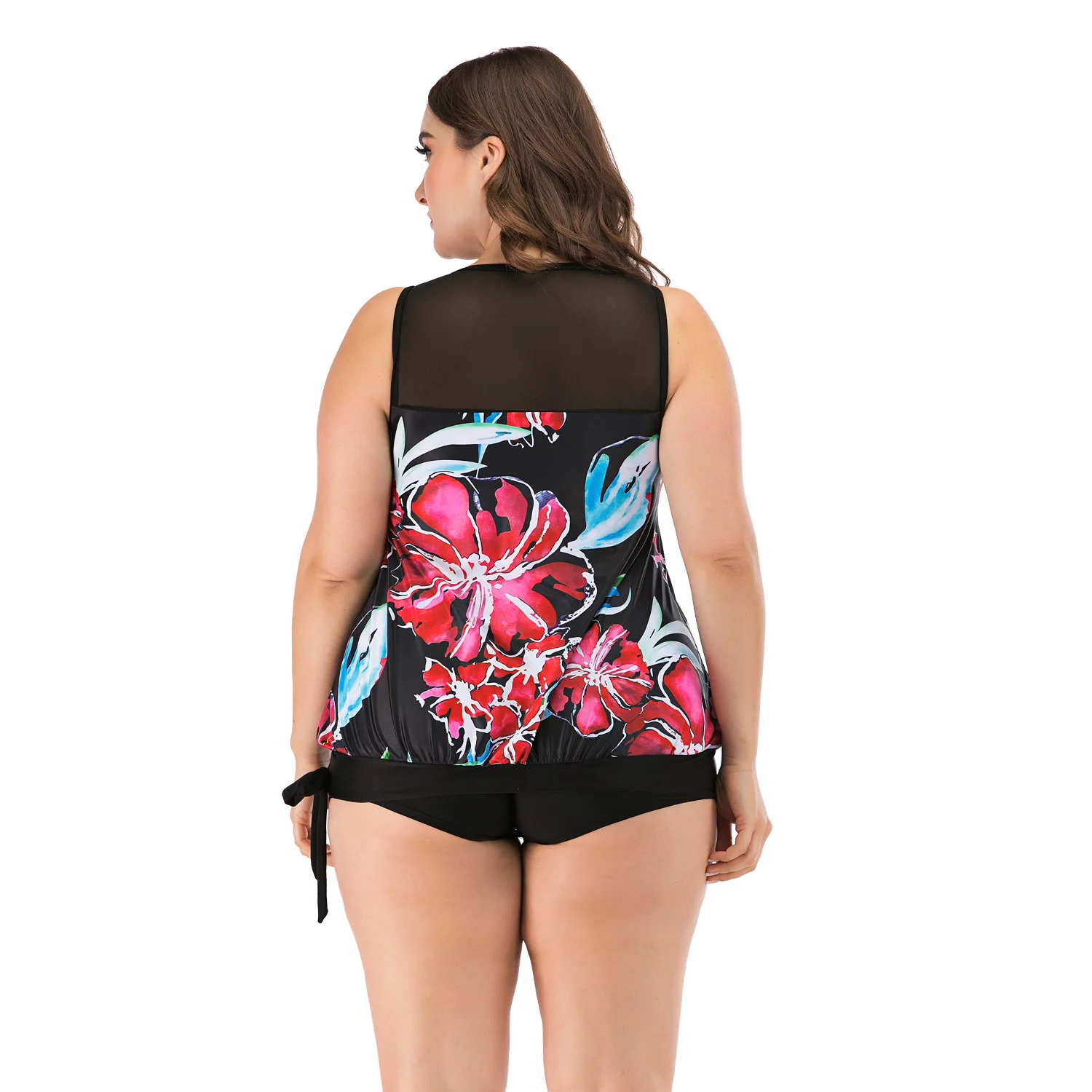 

SBART Split Body Fattening Enlarged Fat Woman Swimsuit Big Cup Fat Mm Swimsuit Looks Thin Swim 8848