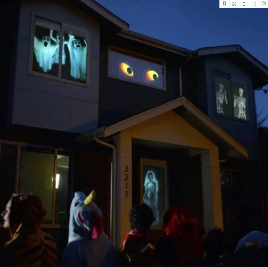 Рождественская светодиодная проекционная лампа на Хэллоуин 12 фильмов для