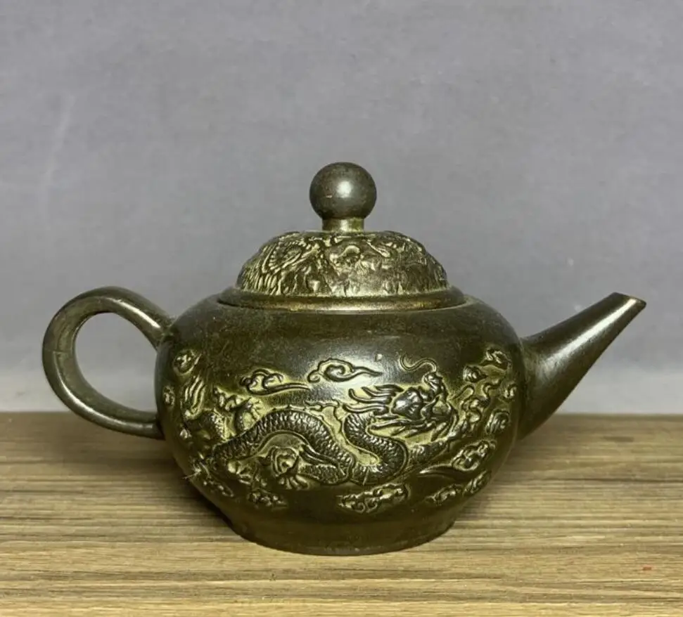 Pure copper dragon small teapot ornaments | Statues & Sculptures