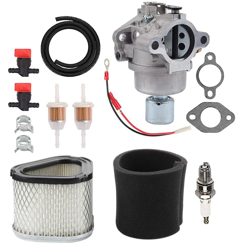 

42-853-03-S Carburetor with Air Filter Kit for Kohler CV15 CV15S CV14 15 HP Engine GY20574 LT155 Carb