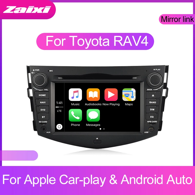 Автомагнитола ZaiXi с сенсорным экраном Android для Toyota RAV4 RAV 4 2006 ~ 2012 поддержка GPS navi Ipod