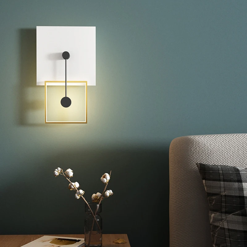 

Простые новые светодиодный ные светодиодные Настенные светильники для кабинета, гостиной, спальни, прикроватной тумбочки, коридора, кварти...