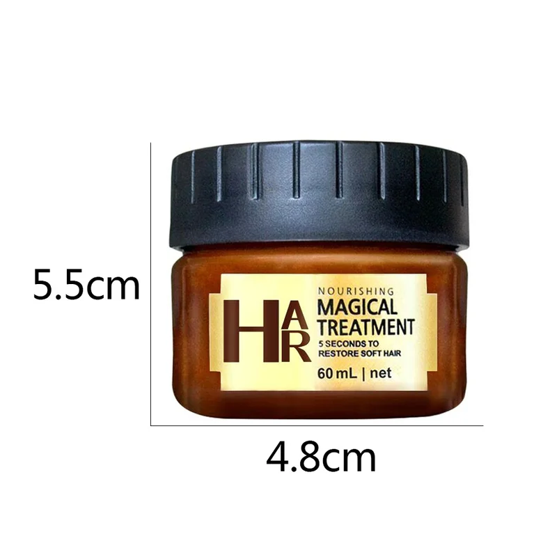 

Magical Keratin Hair Treatment Mask 5 Seconds Repairs Damage Hair Root Hairs Tonic Keratin Hair Scalp Treatment Hot 60ML TSLM1