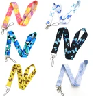 Ремешки для телефона с бабочкой, ремешки для ключей, бейдж для удостоверения личности, брелок, ремешок на шею, лента, веревка для подвешивания, Аксессуары для мобильных телефонов