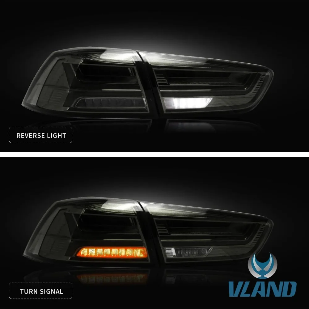 VLAND завод для Lancer 2008 2009 2010 2012 для автомобиля задний фонарь в сборе с движущимися сигнал+ игра и штепсельная вилка