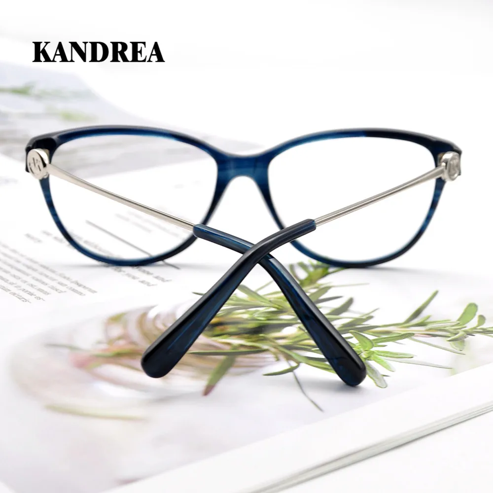 KANDREA 2020 модные новые женские и мужские оправы для очков круглая ацетатная оправа