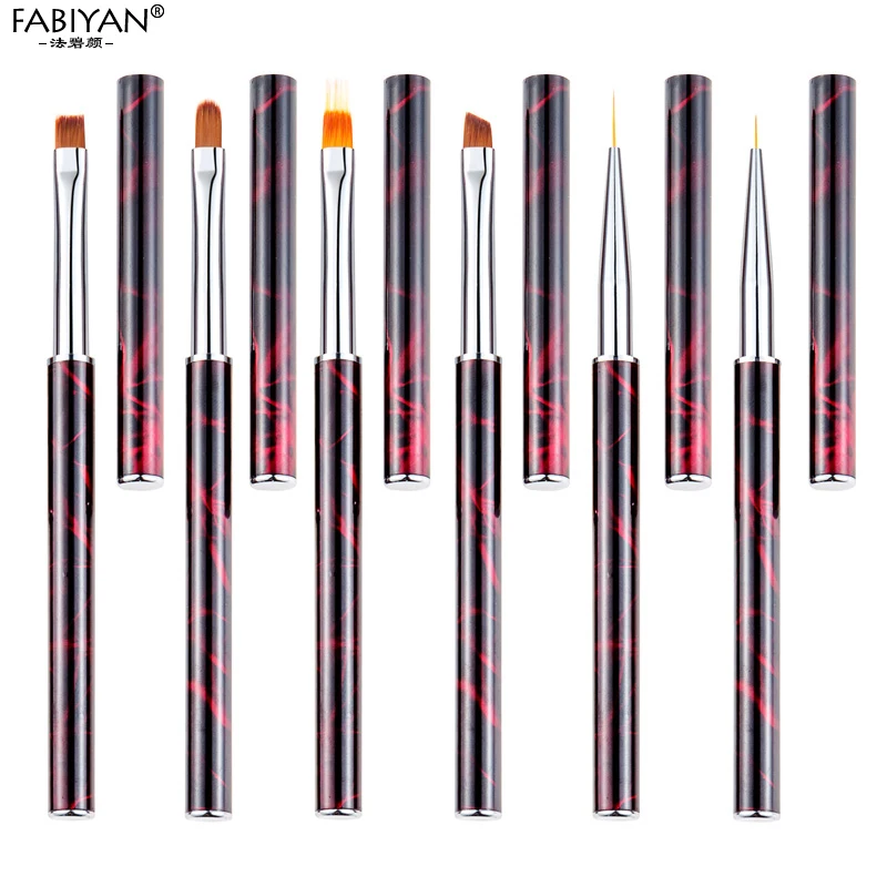 УФ Гель-лак для ногтей Рисование Лайнер Кисть ручка 3D DIY линии решетка цветок