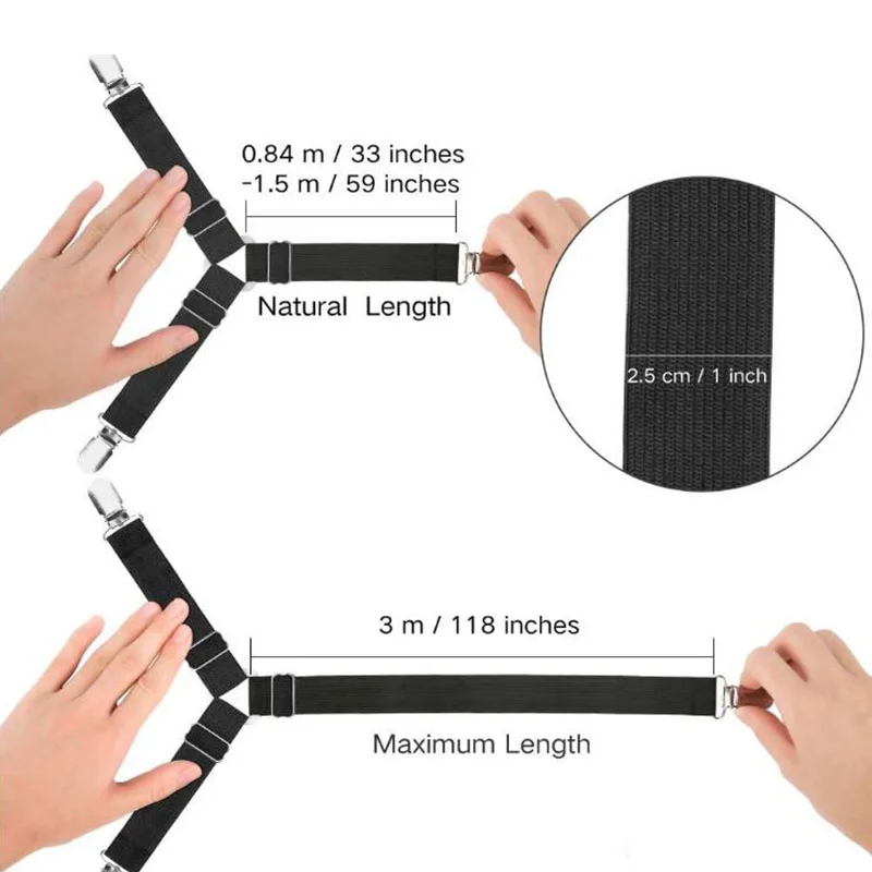 4 шт./компл. регулируемая кровать простыня ремни кровати зажим для листов