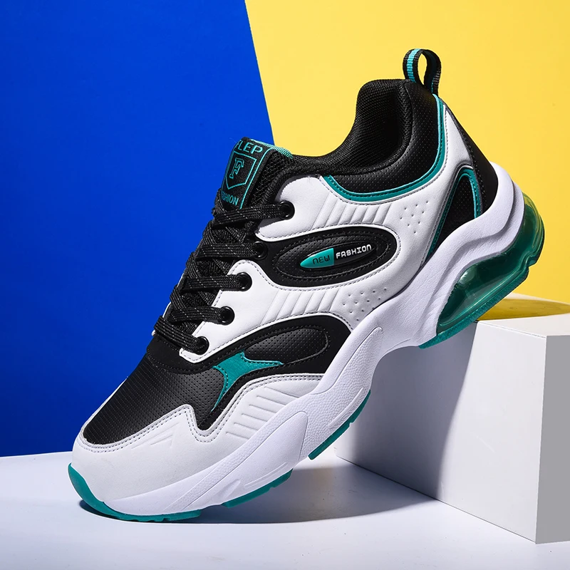 Мужская Нескользящая амортизирующая теннисная обувь на толстой подошве для