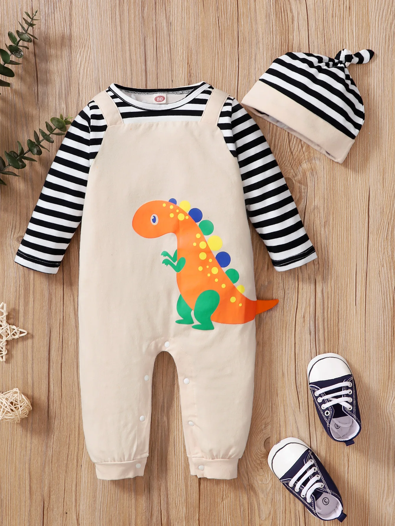 

Long Sleeve Toddler Boy Clothing 2Pcs Cartoon Dinosaur Newborn Baby Boys Clothes 6 9 months Summer Romper for Baby Clothes Boys