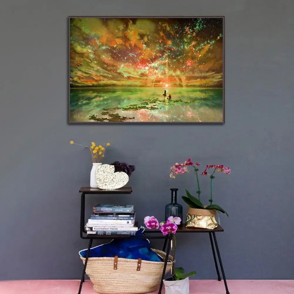 5D DIY полная круглая Алмазная картина мозаика любовь небо вышивка горный хрусталь