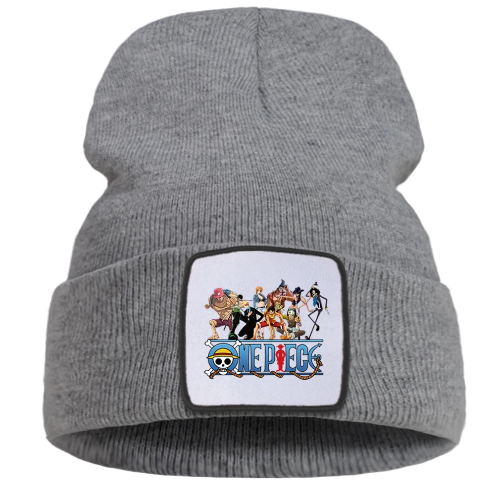 Гибкая Зимняя Шапка бини цельная вязаная шапка с мультяшным принтом Лидер продаж