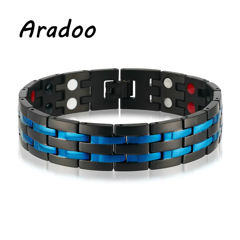 

ARADOO Magnetic Bracelet For Bracelet Holiday Gift Korea Stainless Steel Bracelet Men's Bracelet Metal Bracelet Clasp Bracelet