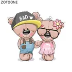 ZOTOONE милые фотообои для одежды футболки термоклейкие парные наклейки для детей мальчиков DIY виниловые нашивки аппликации O