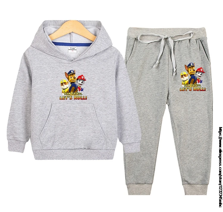 Комплект одежды для мальчиков и девочек футболка с длинным рукавом мультяшным