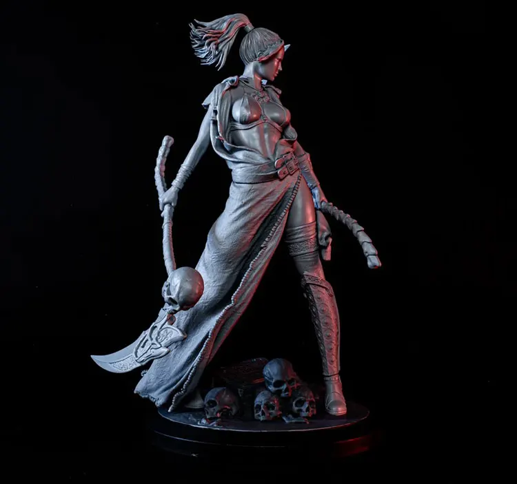 

1/24 75mm 1/18 100mm Resin Model Death Goddess Figure Unpainted Unassembled RW-349