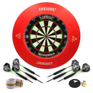 CUESOUL SHOOTER-I официальный Размеры сизальских канатов мишень со щетиной с Dart объемный протектор стены, одобрено руководство по эксплуатации посадочных машин для наконечник для Дротика, сталь