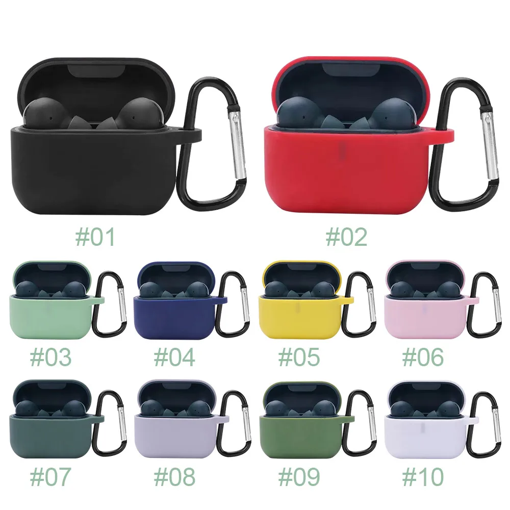 

Soft Silicone Cases For QCY T10 T11 Protective Wireless Earphone Cover For QCY T11 T 10 11 Case Charging Box Bags With Hook