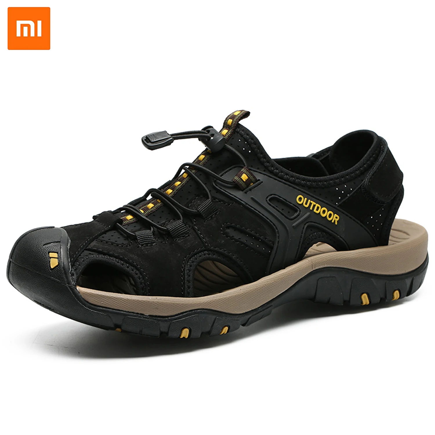 

Xiaomi Mijia Men'S Sandals Summer Casual Shoes Genuine Leather Beach Sandals Men Breathable Design Outdoor Roman Water Sneakers