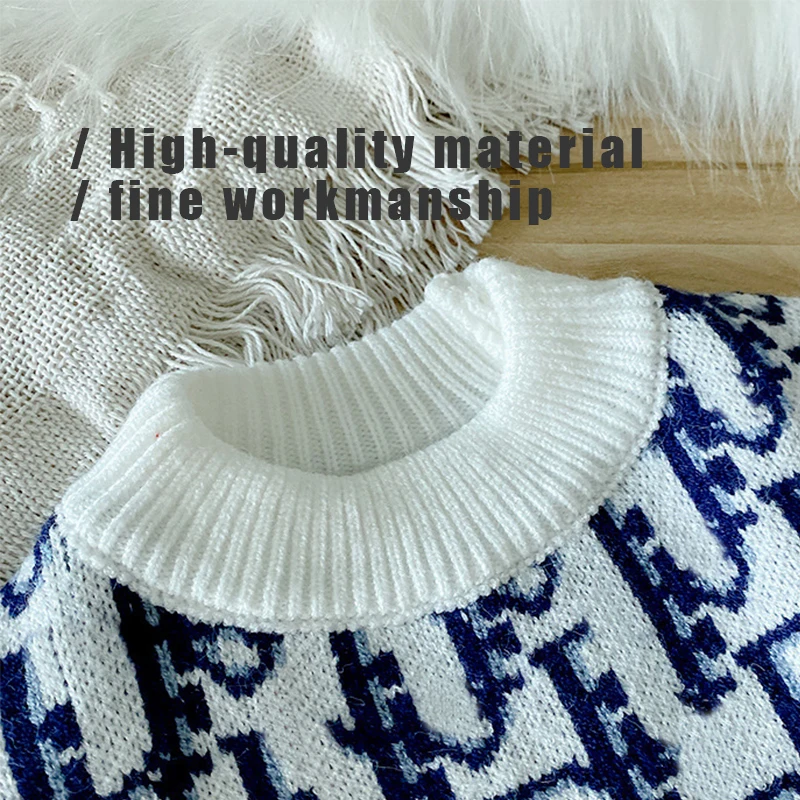 

Одежда для домашних животных Чихуахуа Шнауцер бульдог одежда для щенков много размеров контрастный кошек трендовый свитер модный дизайнер...