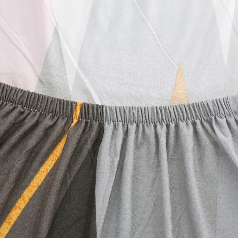 Гибкий эластичный розовый геометрический чехол для дивана полотенце все