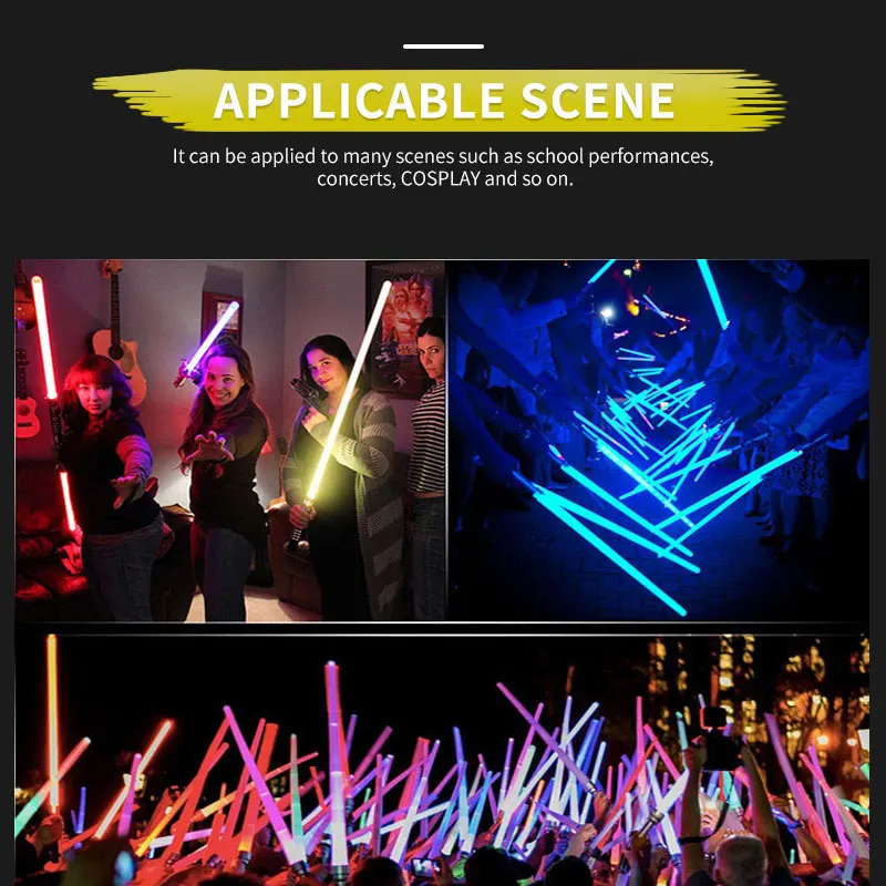 

2PCS Lightsaber Toys for Children Saber Luminous Jedi Sabre Laser Sword Sound Light up Toys Flashing Lightstick Glow In The Dark