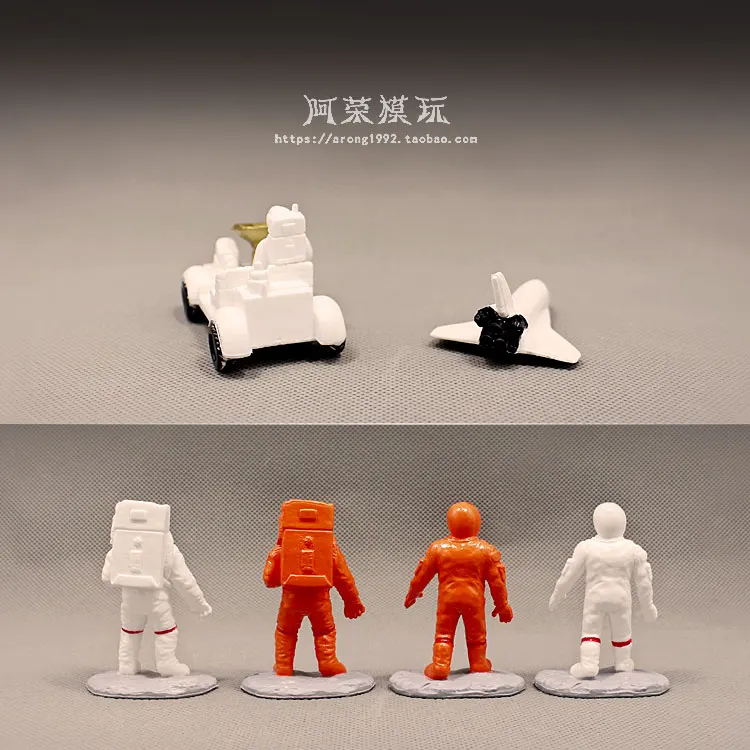 Model Figurine Astronaut Mini Small Space Vehicle Rover Spaceship DIY Hand Made Action Figures Toys Doll Home Decor | Игрушки и хобби