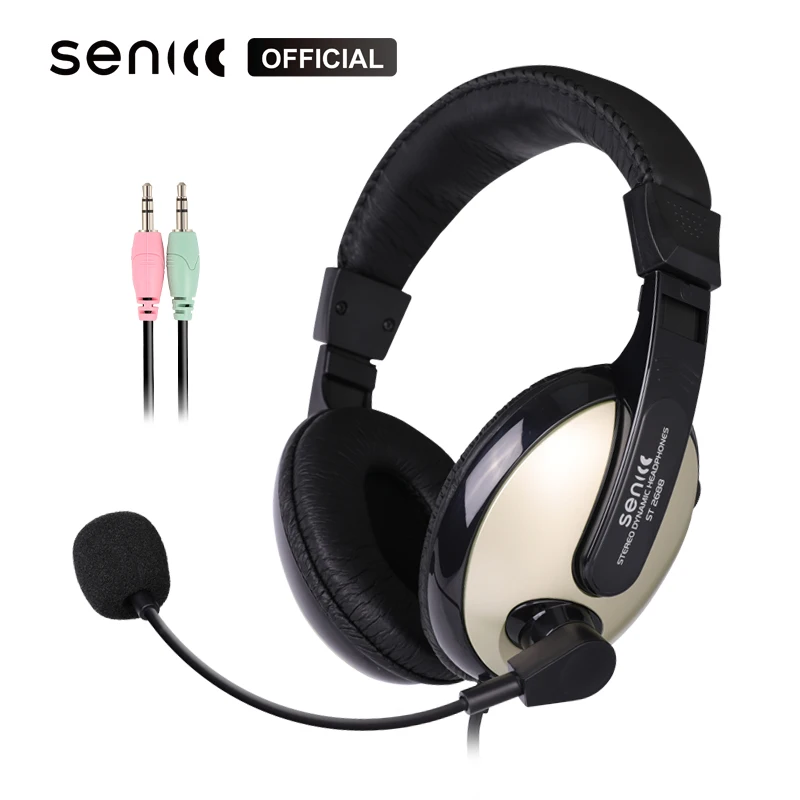 Проводная гарнитура SENICC Gamer PC 3 5 мм PS4 с микрофоном стерео объемная игровая для