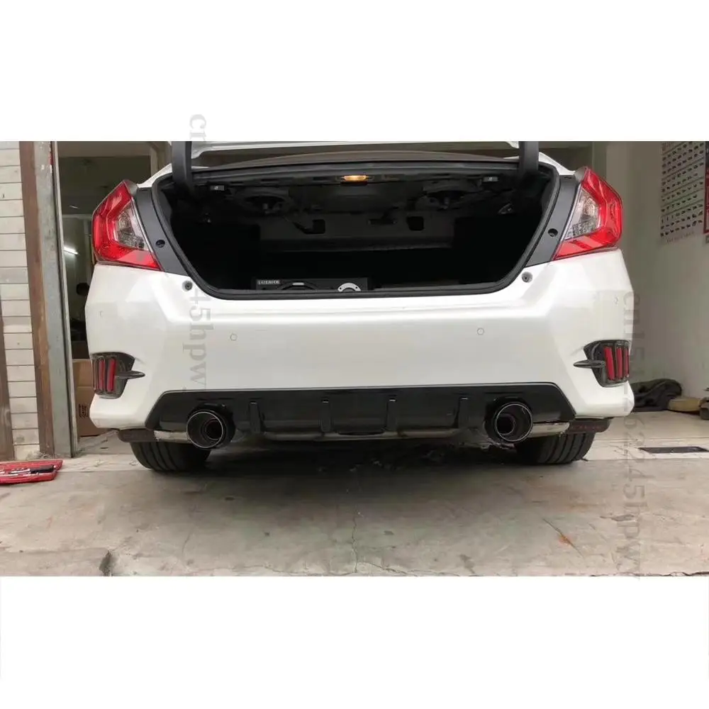 Диффузор для заднего бампера губа выхлопная труба настройка дефлектор украшение