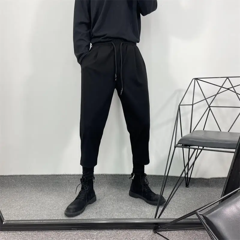 Men's Harun Pants Spring And Autumn New Personality False Two Pieces Of Splicing Harajuku High Street Leisure Large Pants