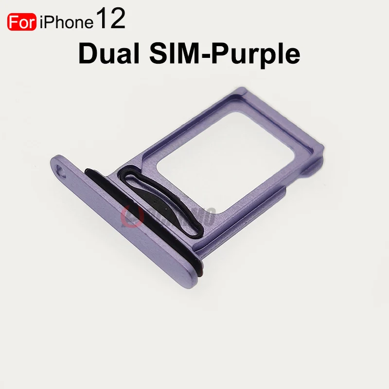 Двойная и одна Sim-карта для iPhone 12 Держатель SIM-карты лоток Слот держатель адаптер