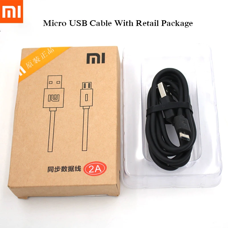 100% Оригинальный Xiaomi Micro USB кабель 120 см для быстрой зарядки и передачи данных MI Redmi 7