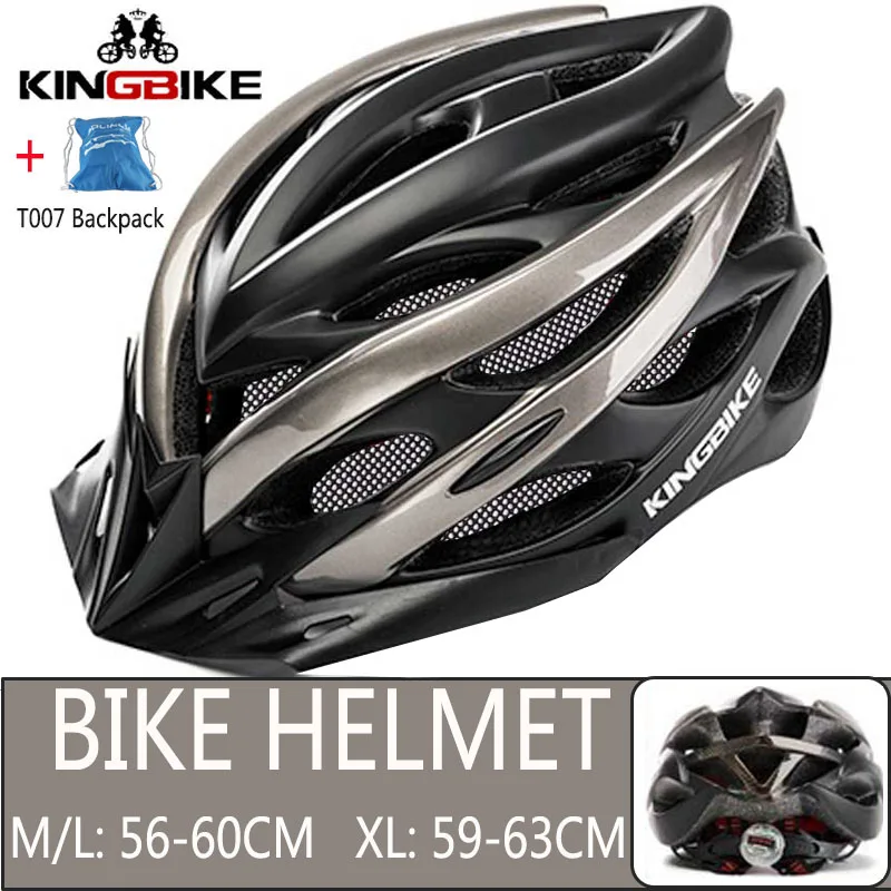872-T-Backpack KINGBIKE велосипедный шлем из титана Сверхлегкий в форме велосипедный шлем с козырьком дышащий дорожный горный MTB открытый велосипедный шлем - Цвет: 872-T-Backpack
