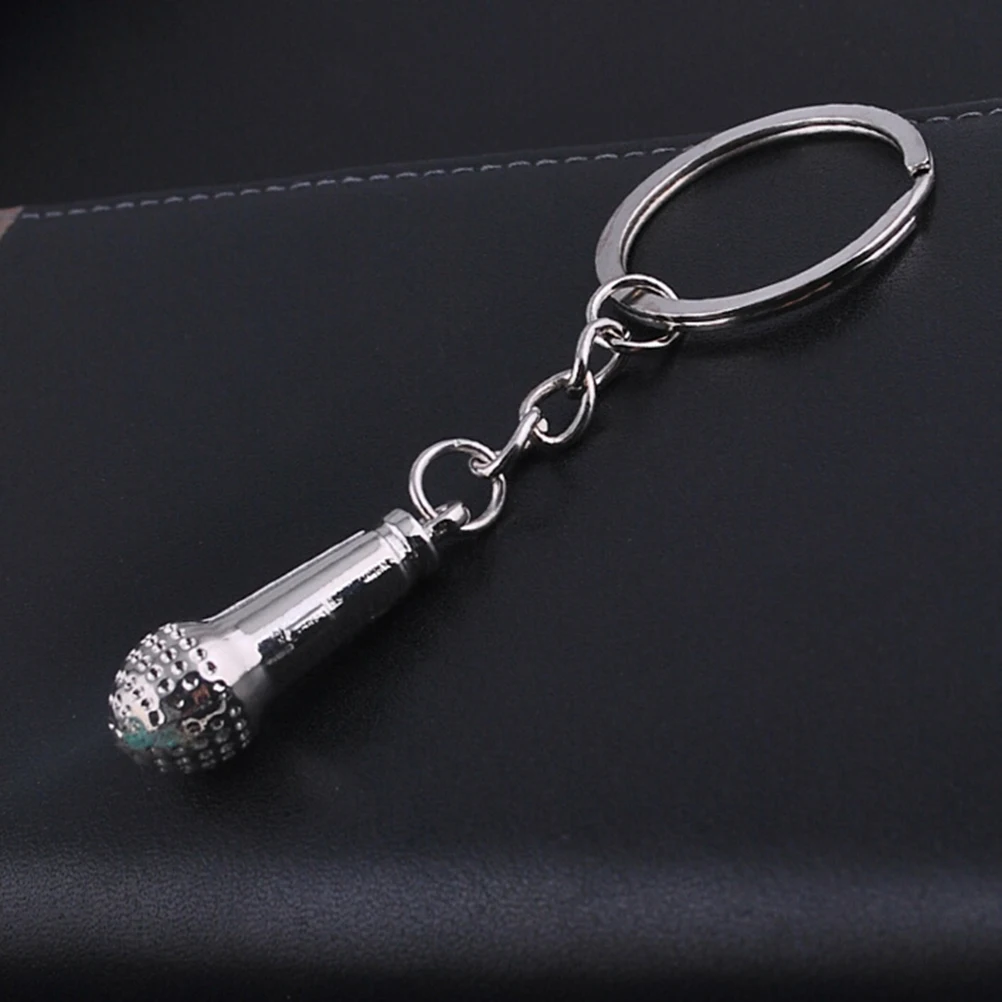 1 шт. креативный брелок для микрофона металлический ключей деятельности кулон