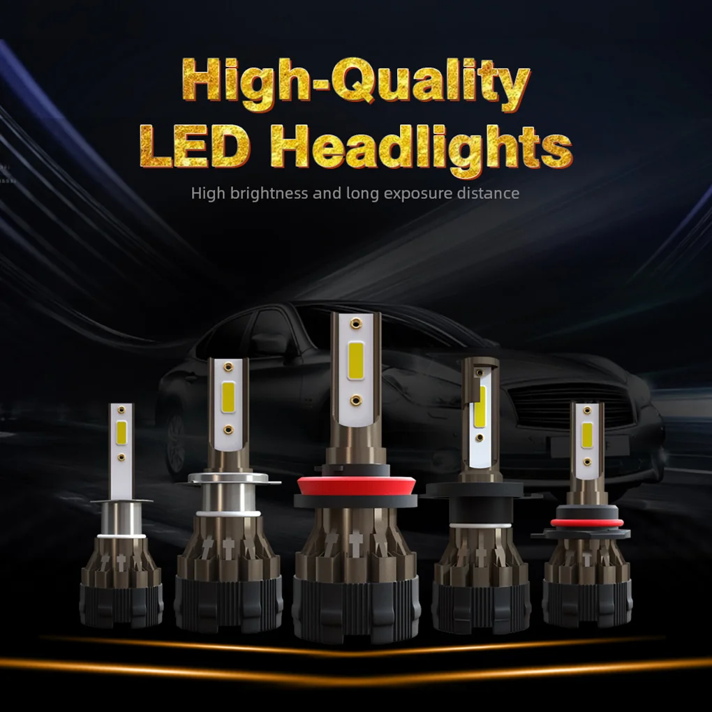 

1 Pair 9006 36W 6000K LED High Power Car Headlight Bulbs Low Beam Super Bright Auto Running Light Bulbs