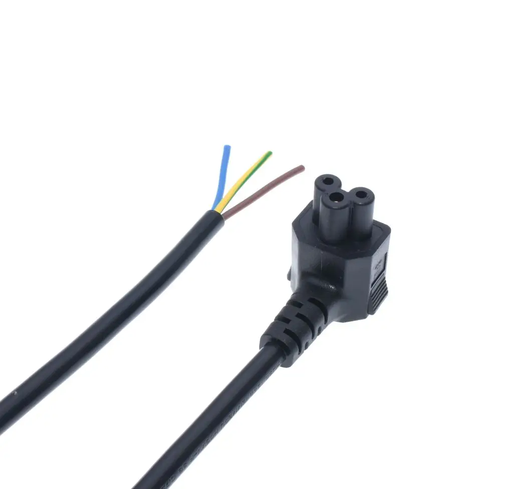 IEC 320 C5 clover leaf right angle 3 Pin Plug For Home appliances VDE Extension Power Cord H05VV-F 3G 0.75MM 250V 10A | Компьютеры и