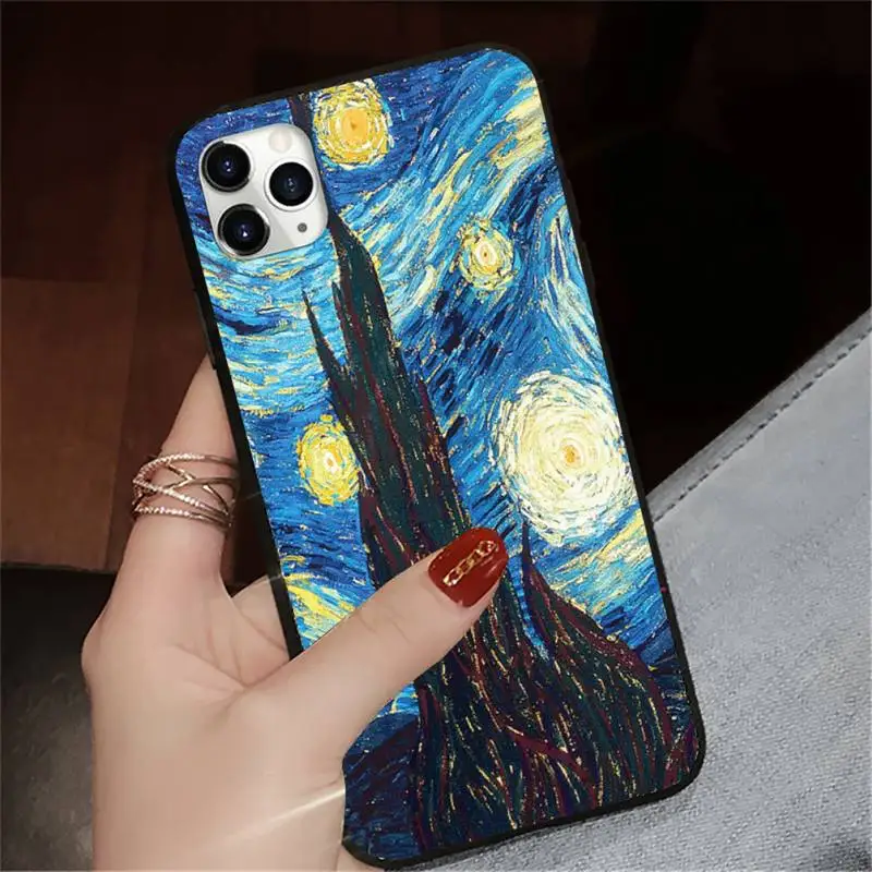 

Capinha para celular Van Gogh Phone Case for iPhone 11 12 pro XS MAX 8 7 6 6S Plus X 5S SE 2020 XR