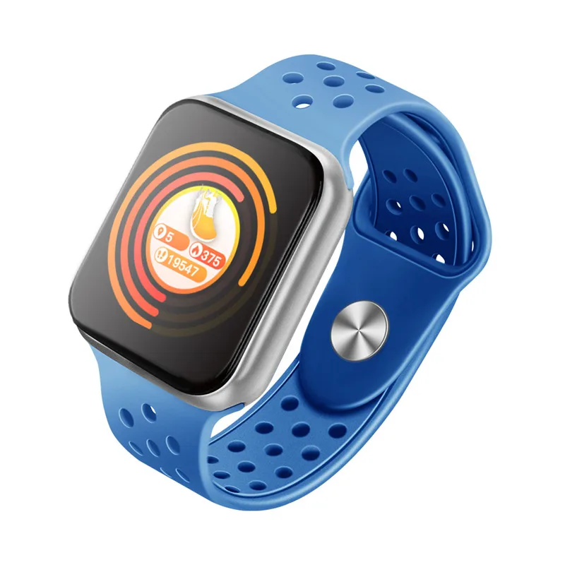 F9 женские водонепроницаемые Смарт-часы P68 Plus Bluetooth умные часы для Apple IPhone Xiaomi монитор сердечного ритма фитнес-трекер - Цвет: silver blue