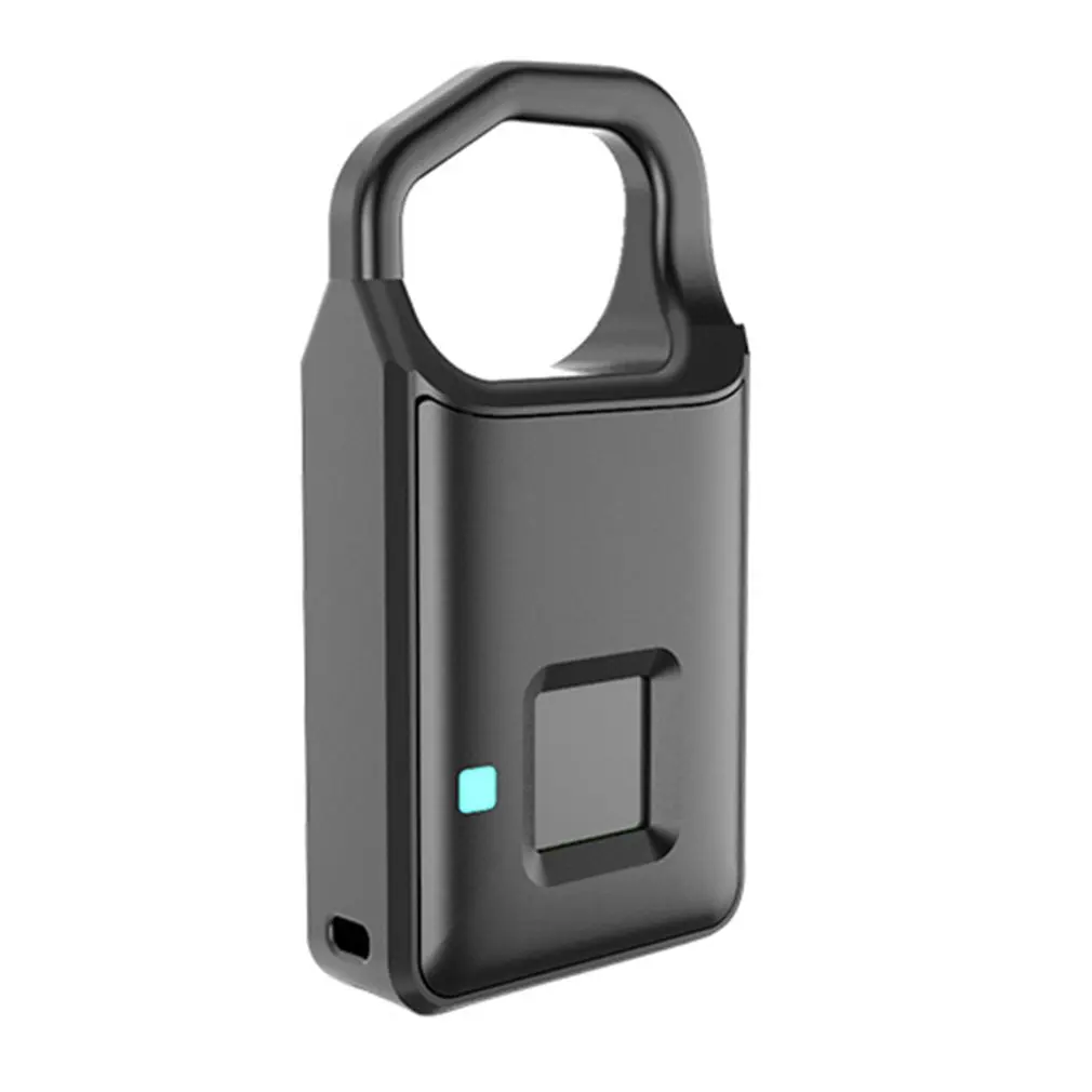 

P4 Pure Fingerprint Unlock Smart Fingerprint Door Lock Safe Padlock USB Charging Waterproof Keyless Anti-theft Lock