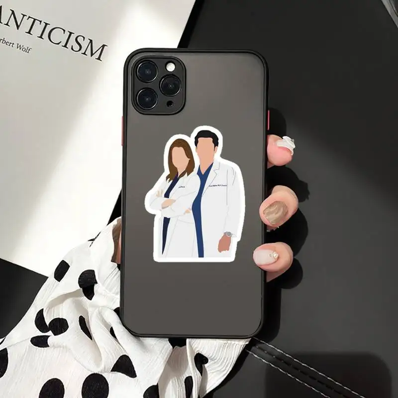 

Phone Case For iPhone 12 11 Mini Pro XR XS Max 7 8 Plus X Spain Cartoon Medicine Doctor Nurse Matte transparent cover