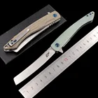 Eafengrow сделано EF944 тактическая бритва с шарикоподшипником flipper складной D2 Сталь G10 Кемпинг Охота Выживание на природе EDC инструмент нож