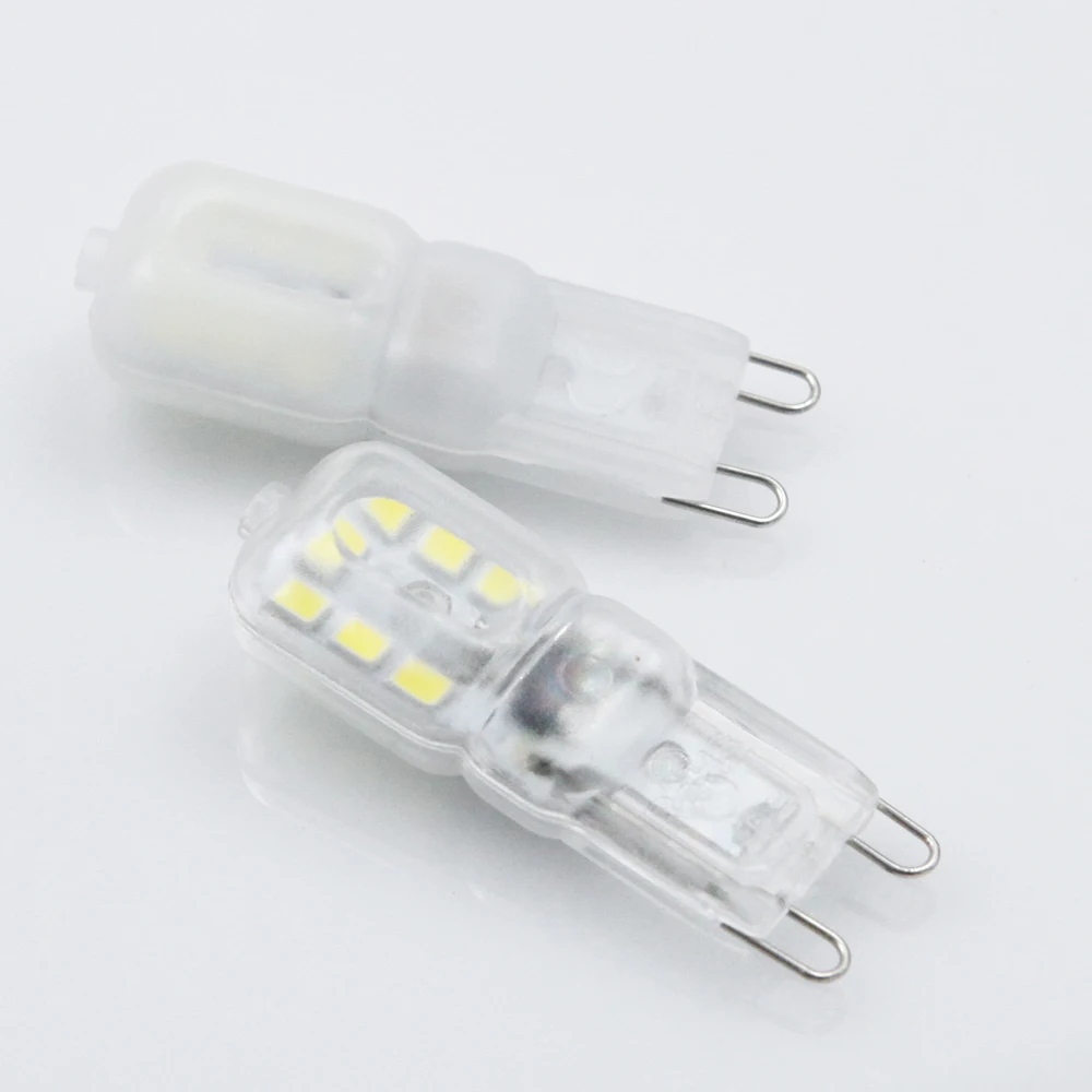 Светодиодная лампочка G4 G9 мини SMD2835 для прожекторов и люстр 2 шт./лот 220 В