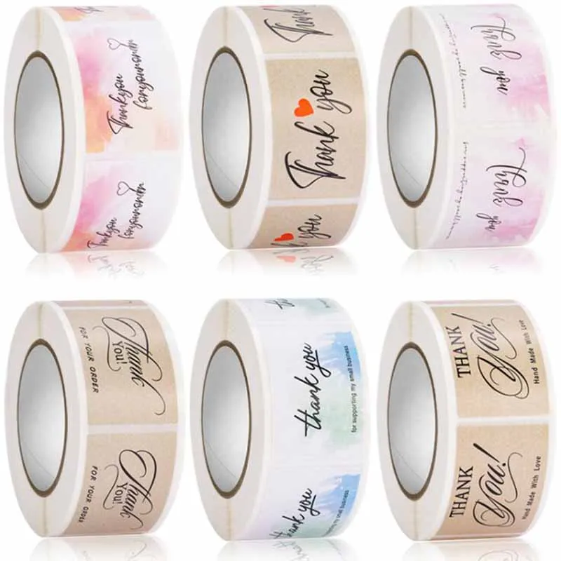 

350Pcs Pink "Thank You for Your Order" Stickers for Supporting Business Gift Package Decoration Seal labels Stationery Sticker