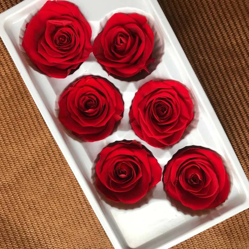 2 набора вечных роз головы Настоящая Натуральная свежая Сохраненная Роза вечная