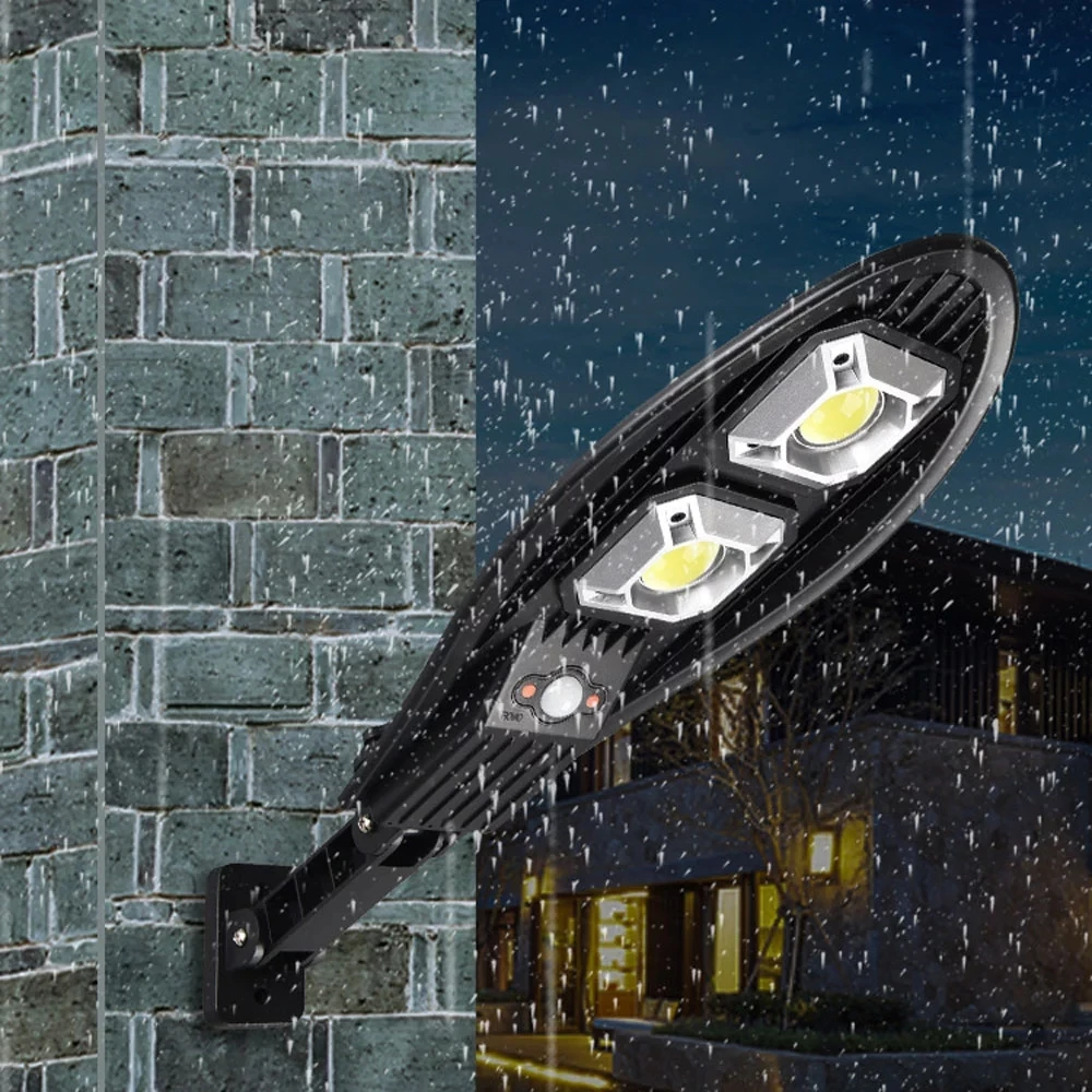 

Upgraded Led Solar Light Outdoor Waterproof Lighting For Garden Wall Street Adjustable Angle Solar Lamp With Three Modes Remote