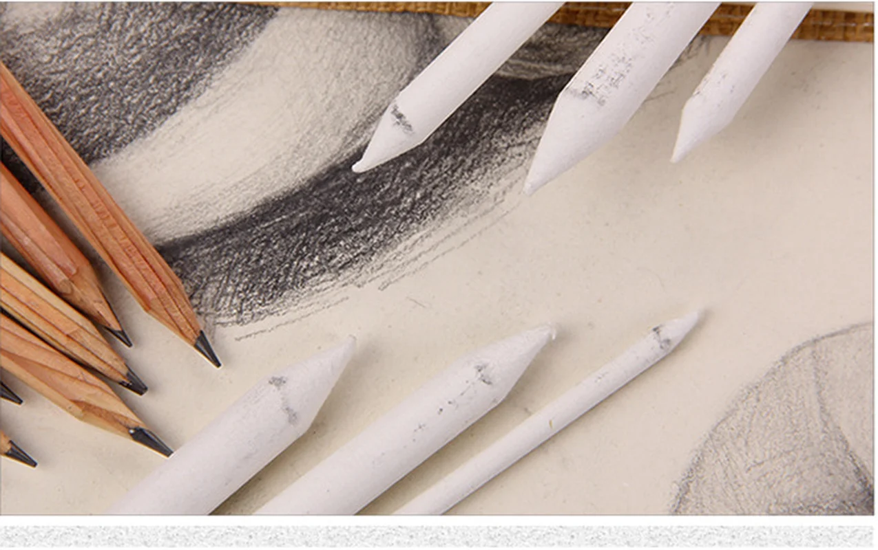 6 шт Двойная Головка рисовая бумага кисточки карандаши смешивания палец Tortillon в