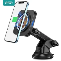 ESR HaloLock Dashboard Wireless Charger for iPhone Pro Max Magnetic 7 5W Wireless Car Charger Mount for iPhone 12 12 pro mini