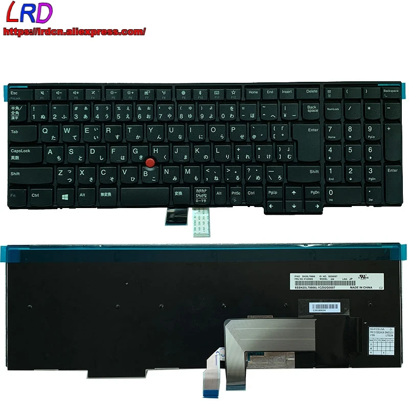 New Original JP Japanese Keyboard for Thinkpad L570 L540 L560 T540P W540 W541 T550 W550S T560 P50S E531 E540 Laptop 01AX682