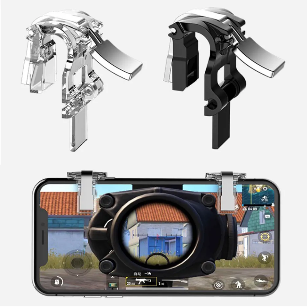 

L1 R1 PUBG Mobile Trigger Controller For iPhone Android L1R1 Shoot Fire Button Game Joystick Gamepad Aim Key Smartphone Phone