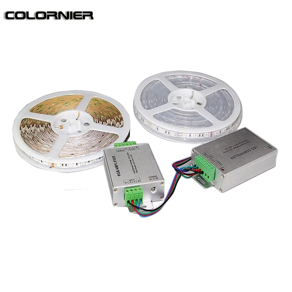 Светодиодный RGB-усилитель алюминиевый 24 а 3 канала 4 для светодиодной ленты 5050 3528 |